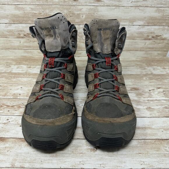 Merrell Strongfield Tactical Brown Waterproof Outdoor Hiking Boots Men's Size 9 - Picture 2 of 9